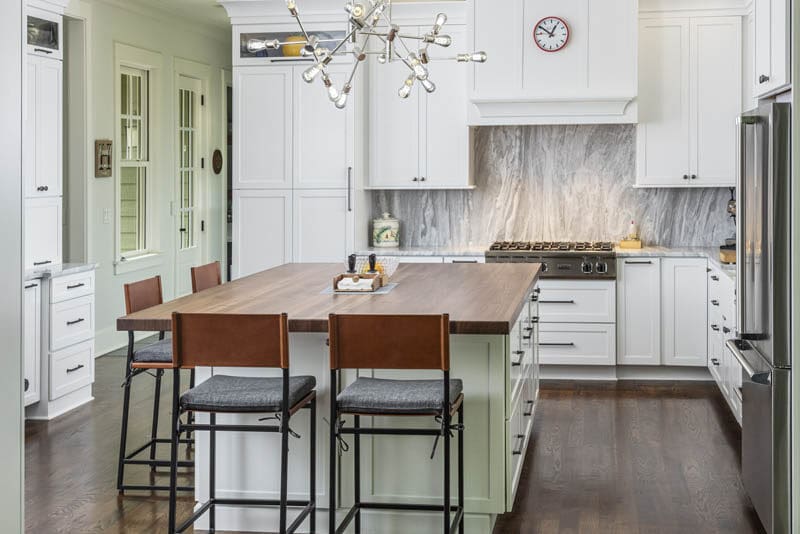 Interior view of the finished Lieper's Fork kitchen remodel