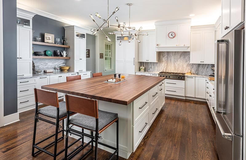 Lieper's Fork kitchen remodel with custom cabinetry and stone countertops