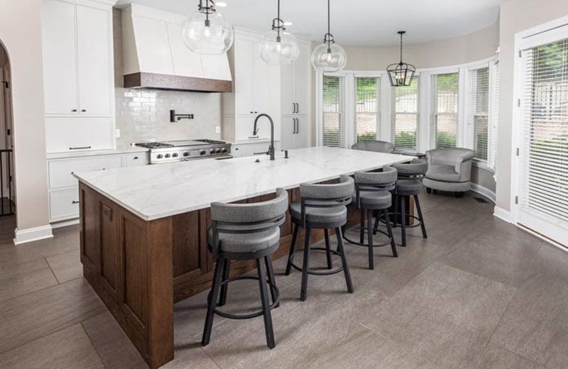 River Road kitchen remodel with custom cabinetry